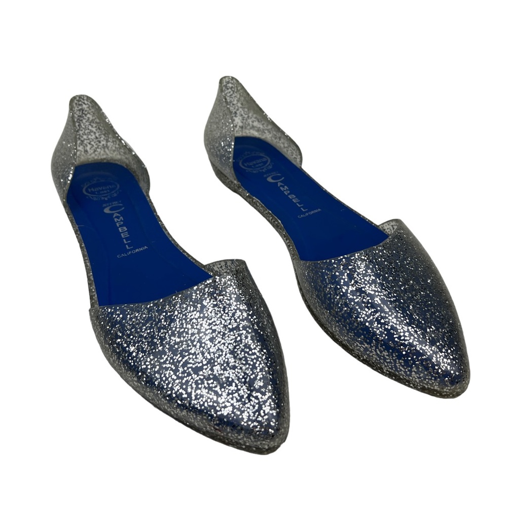 Jeffrey Campbell Silver Havana Last Jelly Love Flat D'Orsay Size 9